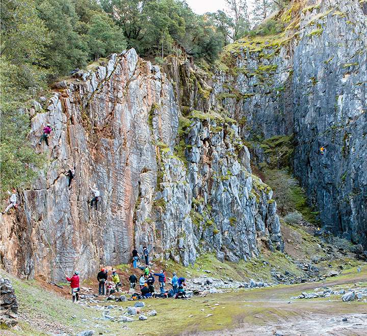 The Auburn Quarry aka Cave Valley rock climbing. Limestone sport climbing.